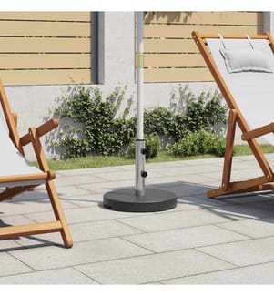 Sonnenschirmständer Granit 20 kg Rund Schwarz