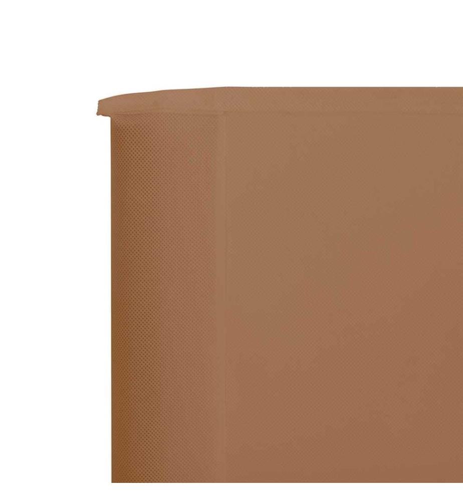 3-teiliges Windschutzgewebe 400 x 80 cm Taupe