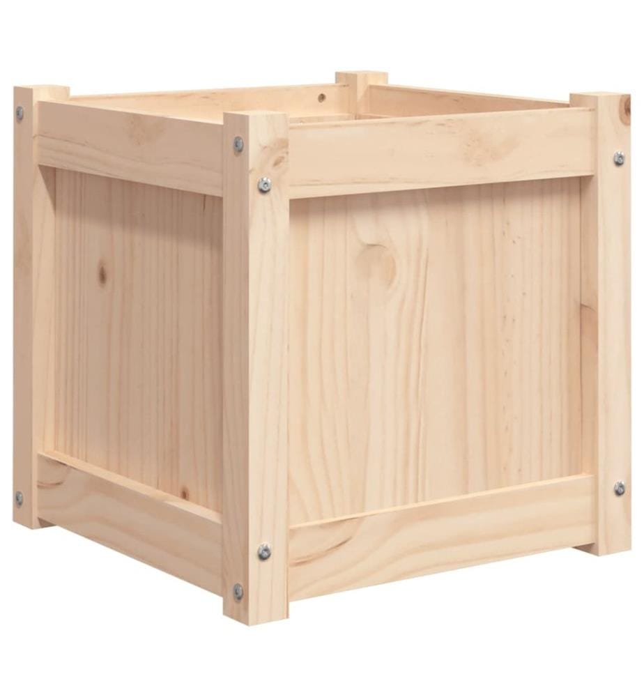 Jardinières 2 pcs bois de pin massif