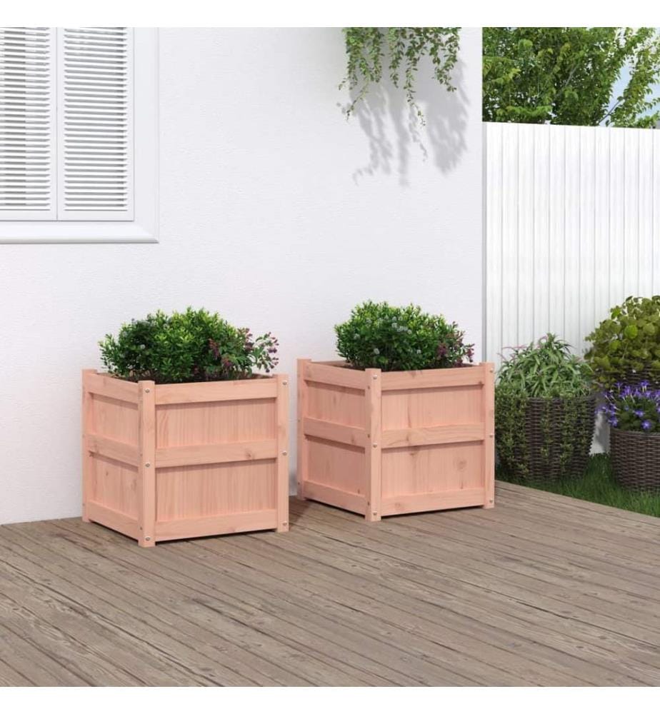 Jardinières 2 pcs bois massif douglas