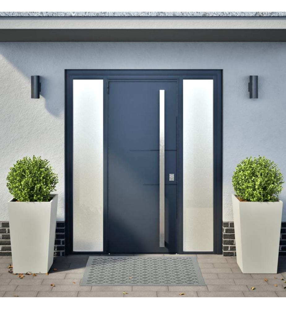 Jardinières 2 pcs blanc 45x45x75 cm acier