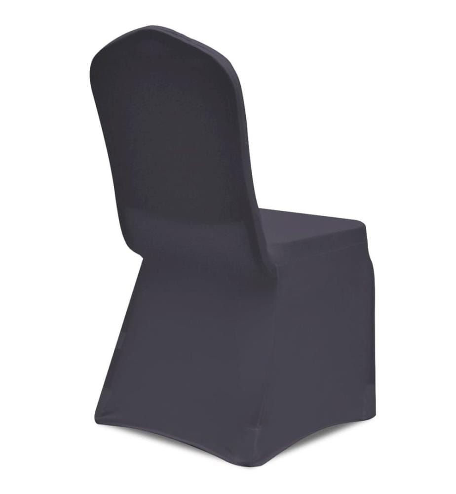 Housse de chaise extensible 6 pcs anthracite