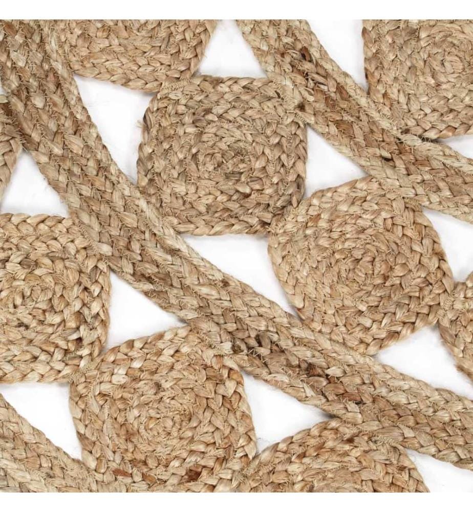 Tapis fait à la main Jute tressée 90 cm