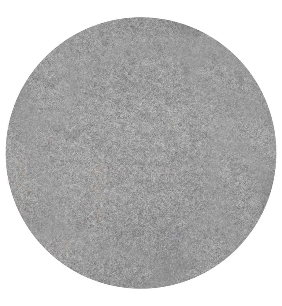 Kunstrasen mit Noppen Durchm. 95 cm Grau Rund