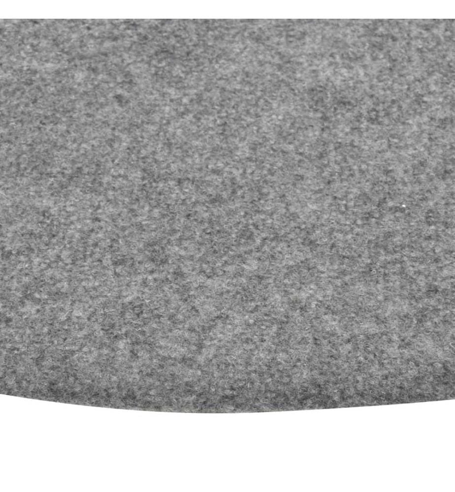 Kunstrasen mit Noppen Durchm. 95 cm Grau Rund