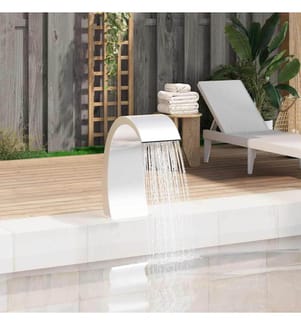 Pool-Wasserfall 22x60x70 cm Edelstahl 304