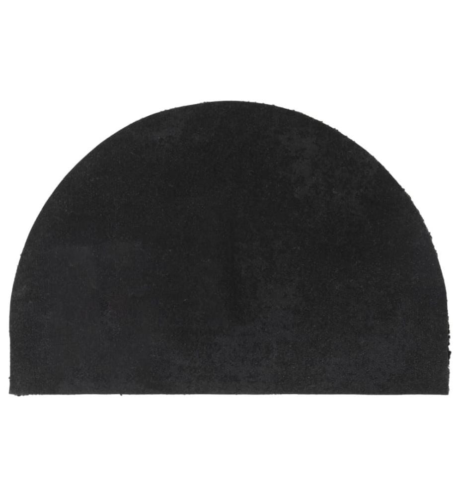 Fussmatte Schwarz Halbrund 40x60 cm Kokosfaser Getuftet