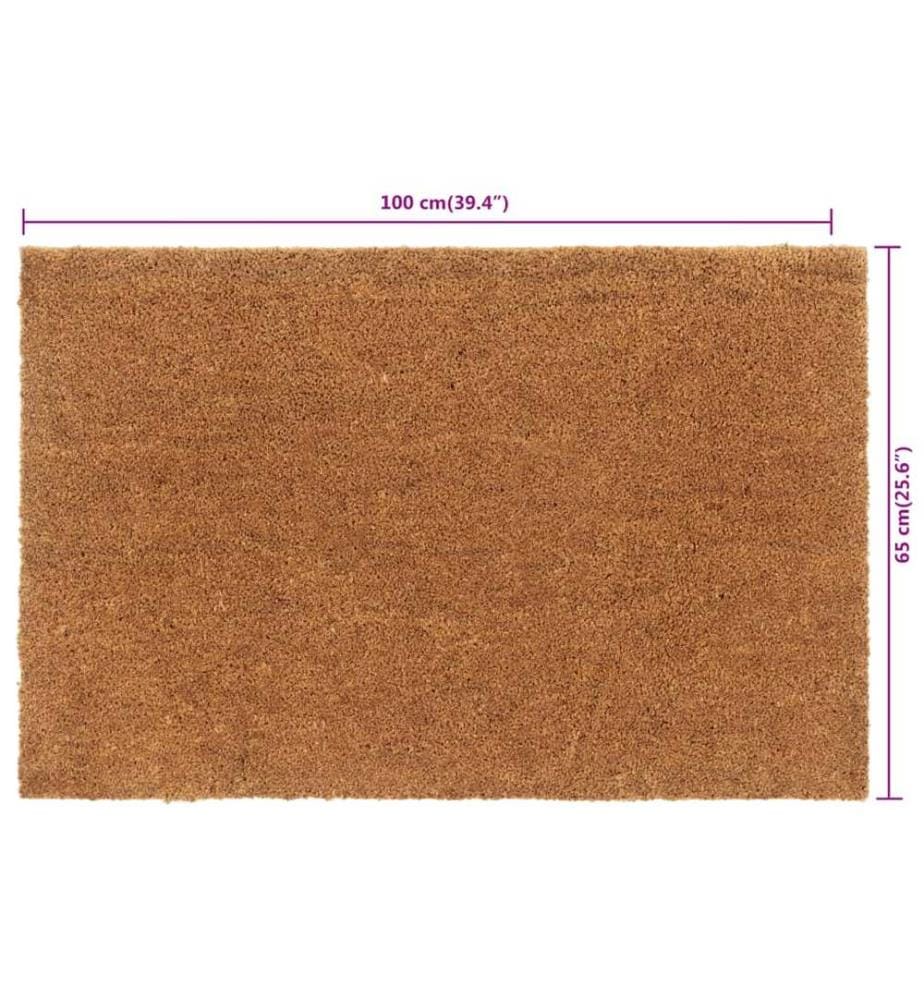 Fussmatte Natur 65x100 cm Kokosfaser Getuftet