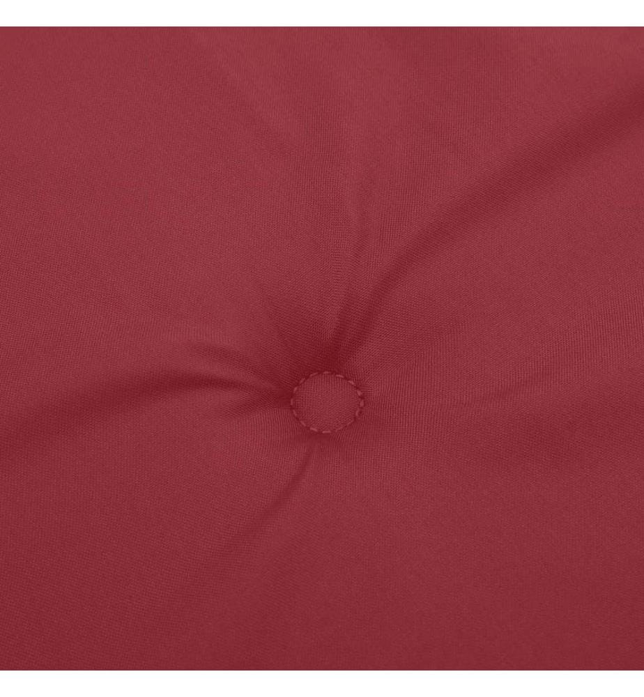 Coussin de banc de jardin rouge bordeaux 200x50x4 cm