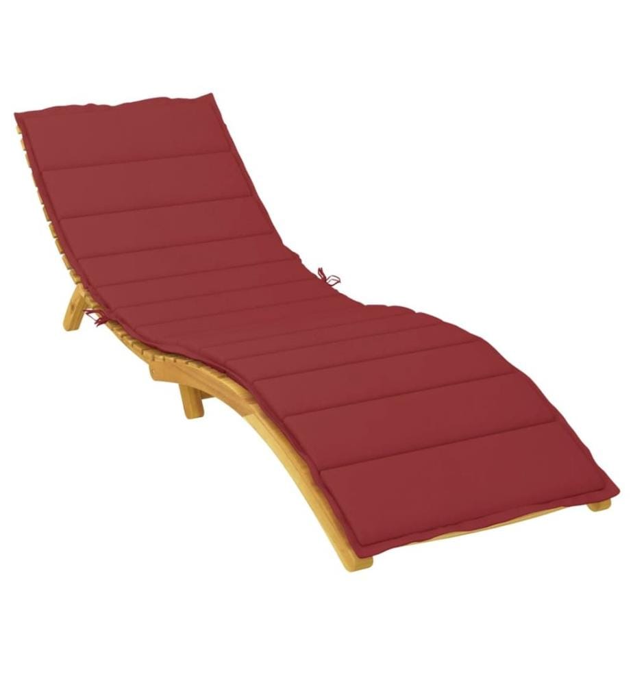 Sonnenliegen-Auflage Weinrot 200x50x3 cm Oxford-Gewebe