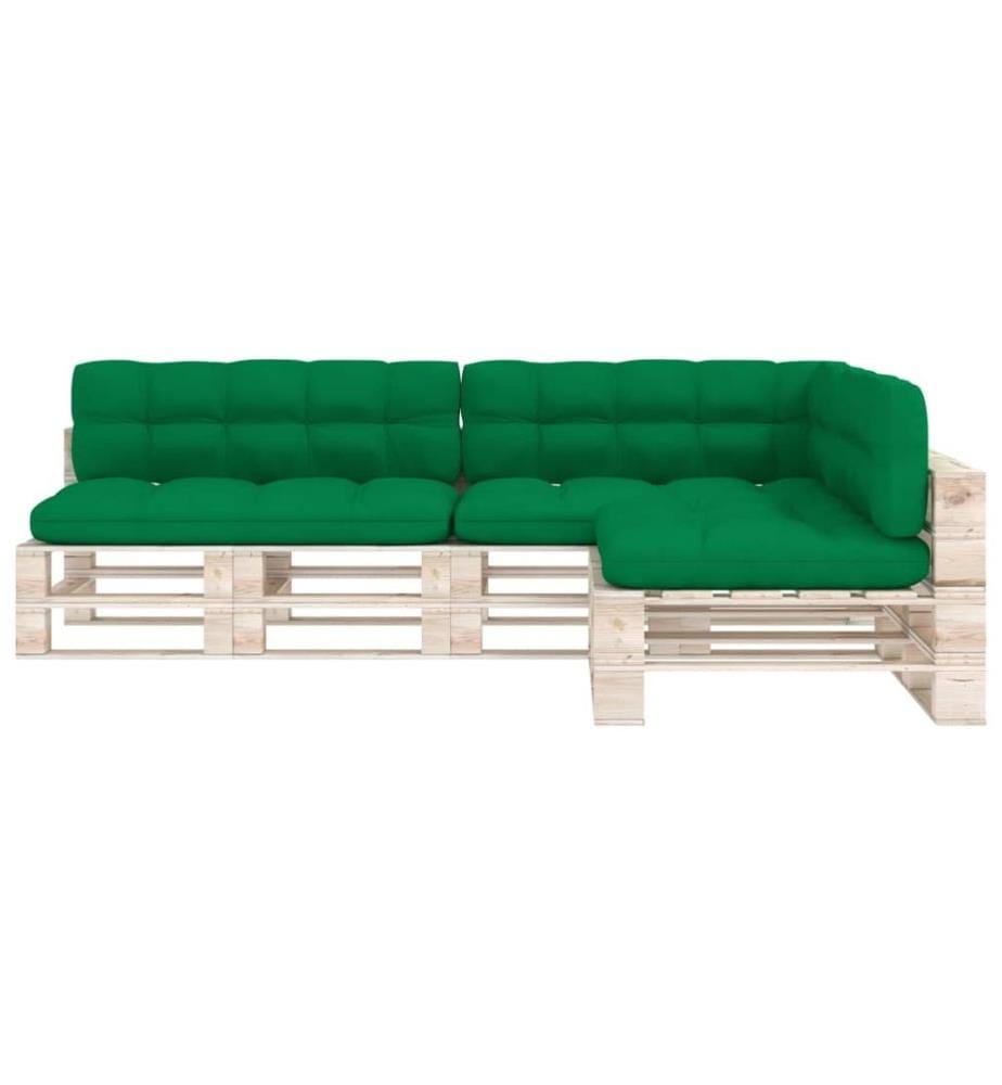 Coussins de canapé palette 7 pcs Vert