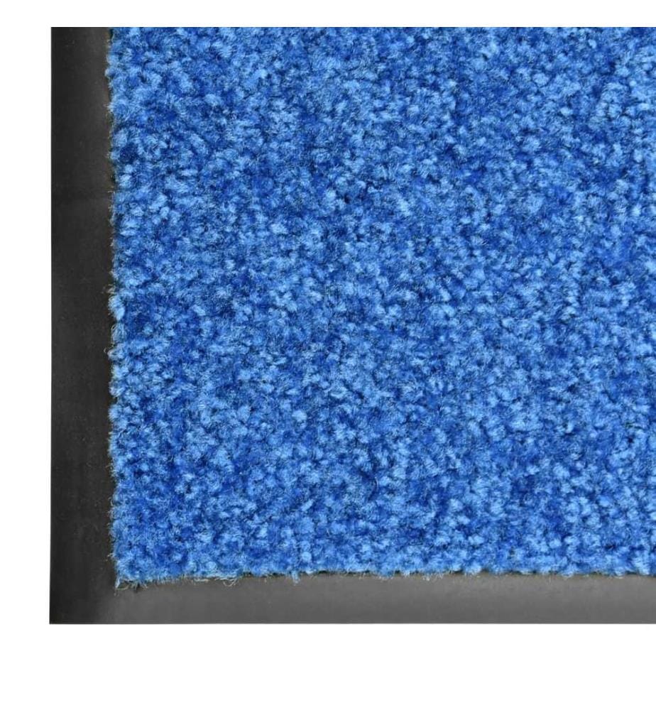 Fussmatte Waschbar Blau 90x150 cm
