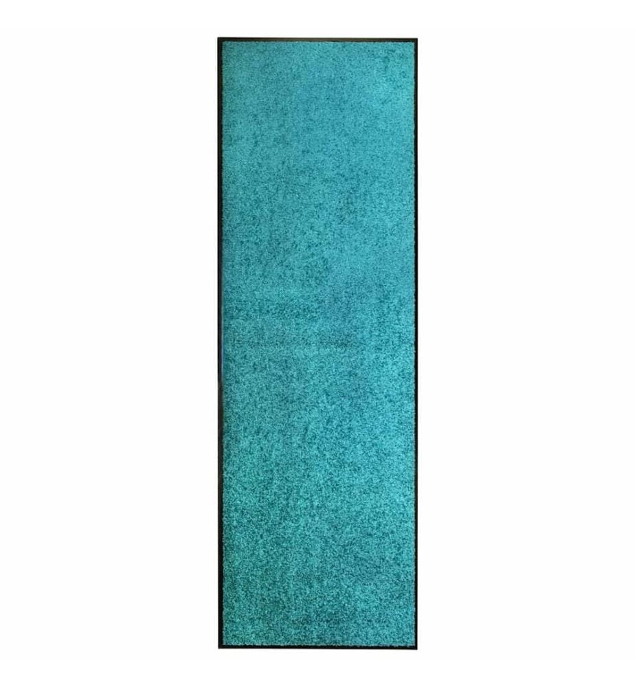 Fussmatte Waschbar Cyan 60x180 cm