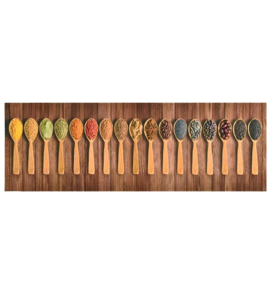 Tapis de sol de cuisine lavable Cuillère 45x150 cm