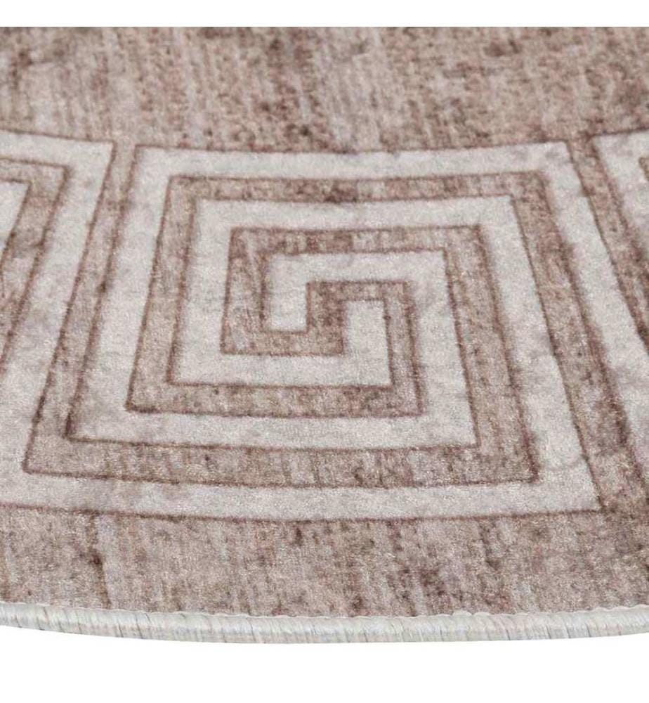Tapis lavable antidérapant 120 cm beige