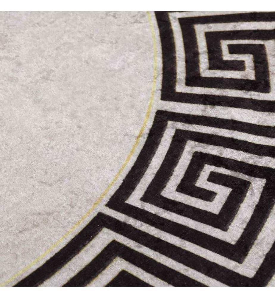 Tapis lavable antidérapant f120 cm beige clair