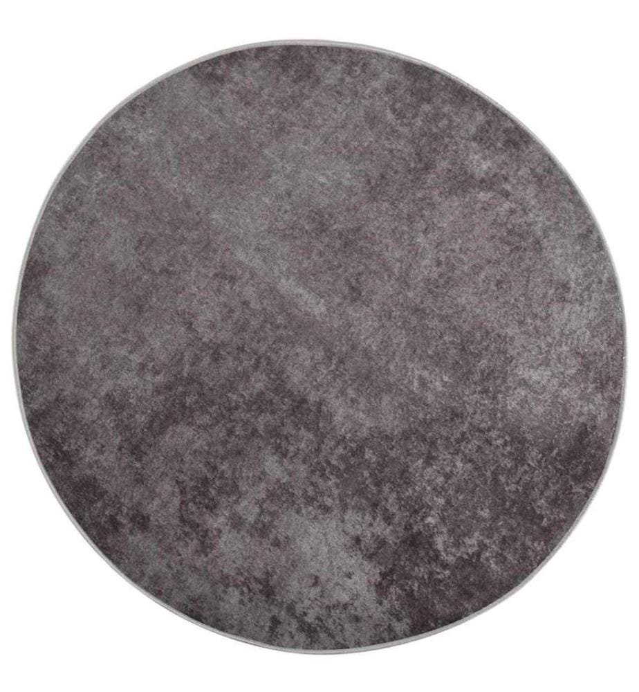Tapis lavable antidérapant f120 cm gris