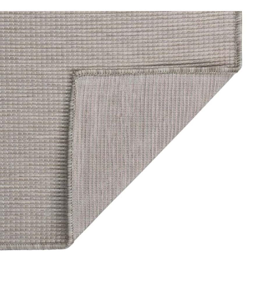 Outdoor-Teppich Flachgewebe 140x200 cm Hellgrau