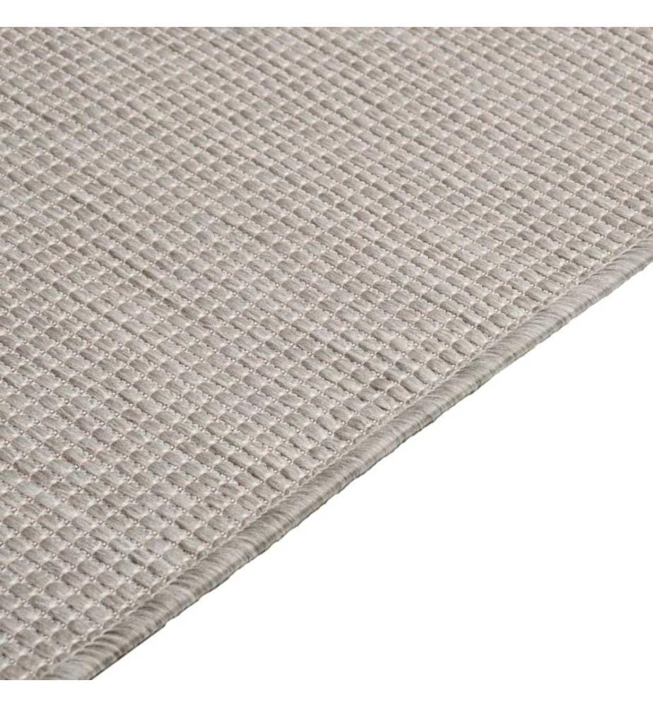 Outdoor-Teppich Flachgewebe 160x230 cm Hellgrau