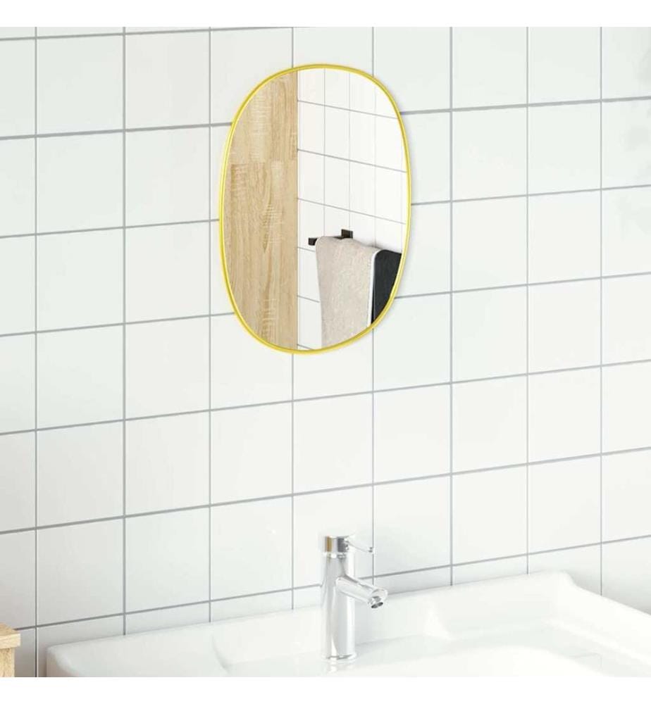 Miroir mural Doré 30x25 cm