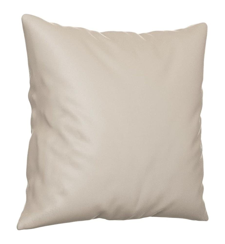 Zierkissen 2 Stk. Creme 40x40 cm Mikrofasergewebe