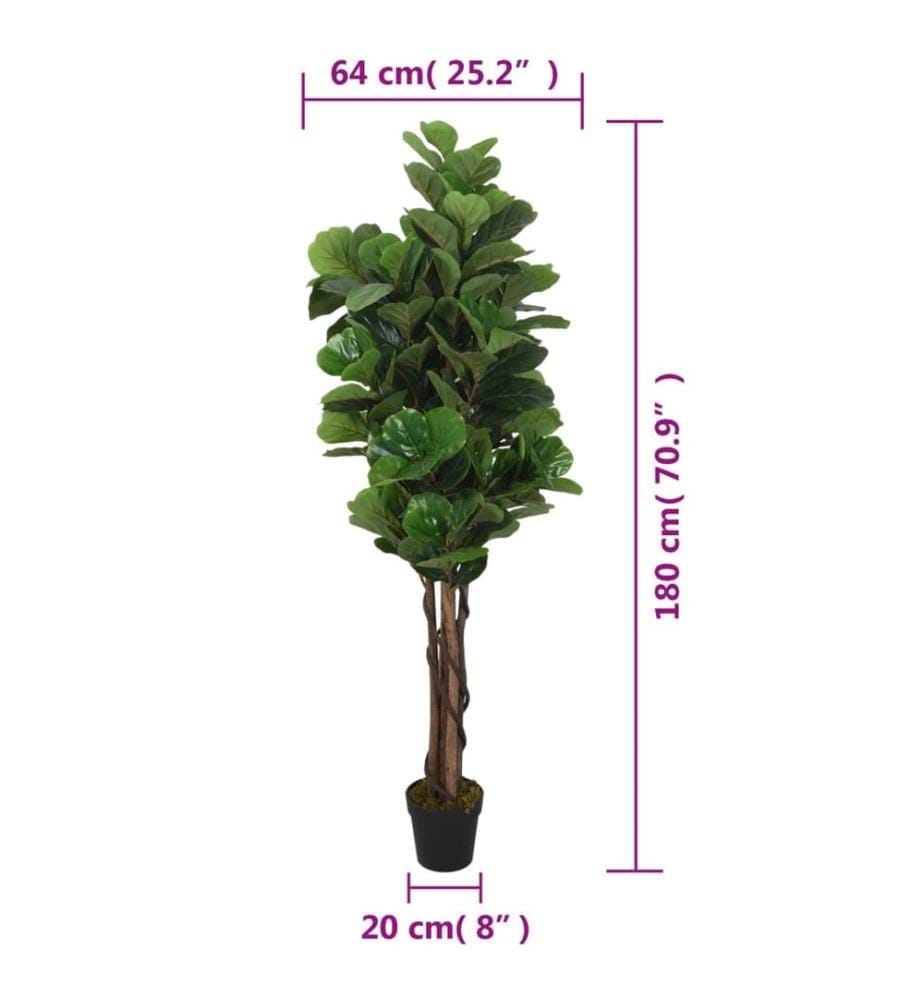 Feigenbaum Künstlich 232 Blätter 180 cm Grün