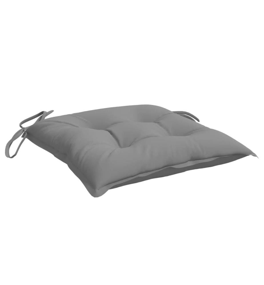 Stuhlkissen 6 Stk. Grau 40x40x7 cm Oxford-Gewebe