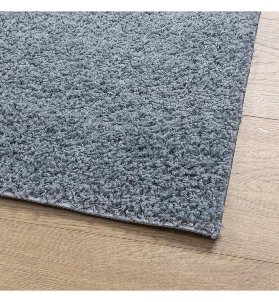 Teppich Shaggy Hochflor Modern Blau 120x170 cm