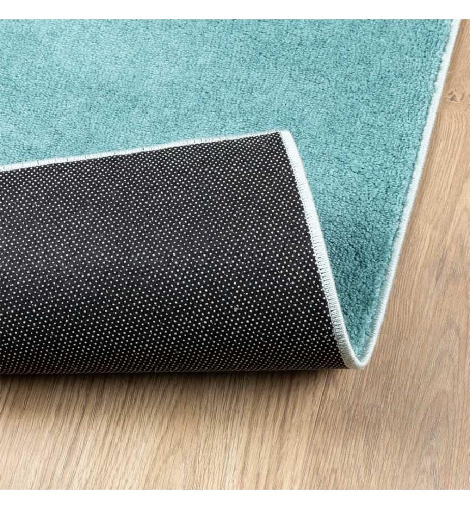 Tapis OVIEDO à poils courts vert 60x110 cm