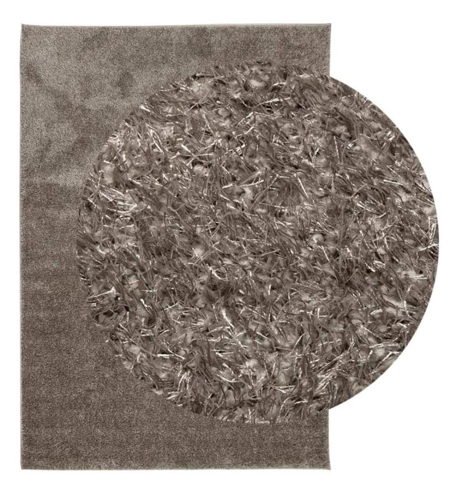 Teppich ISTAN Hochflor Glänzend Grau 160x230 cm