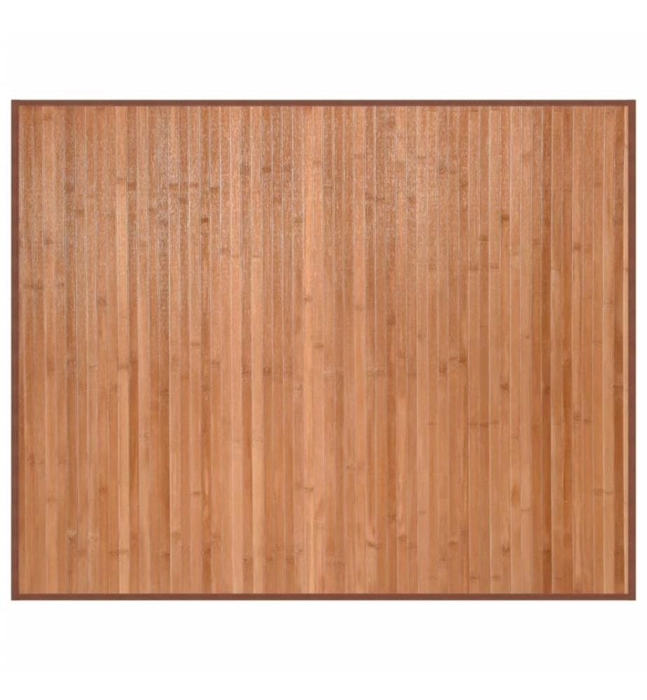 Tapis rectangulaire naturel 80x100 cm bambou