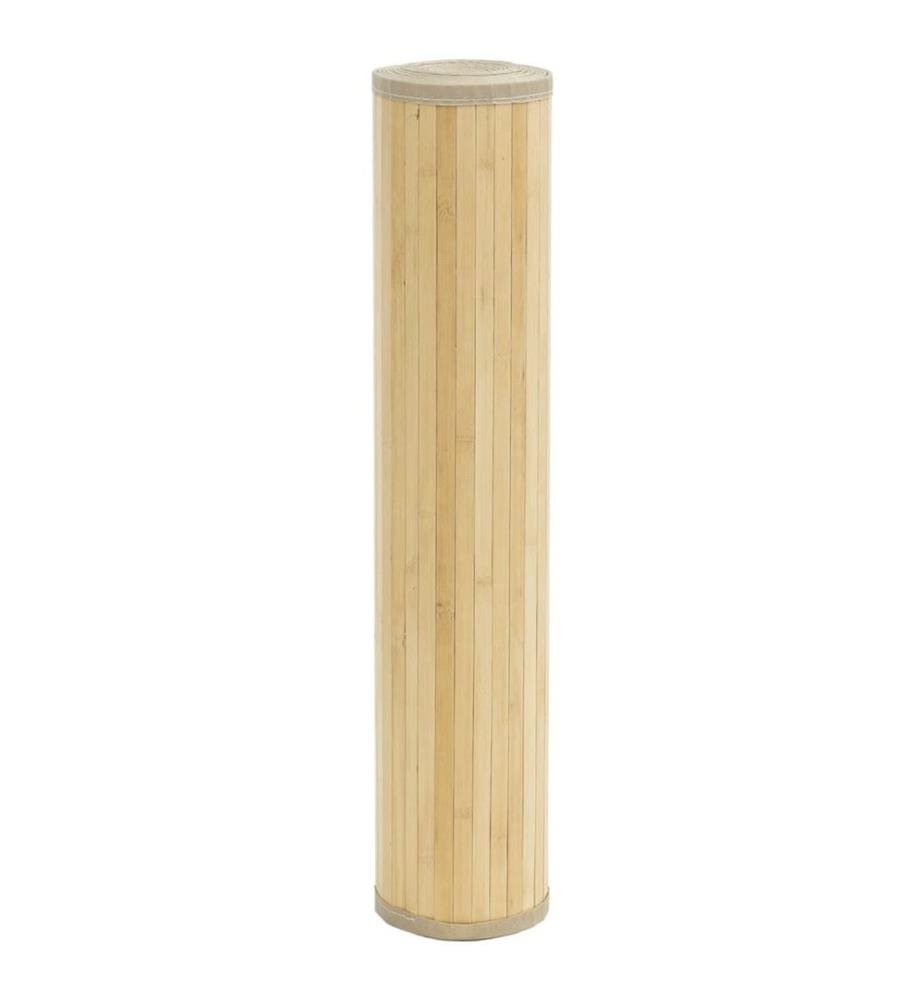 Teppich Rechteckig Hell Natur 100x1000 cm Bambus