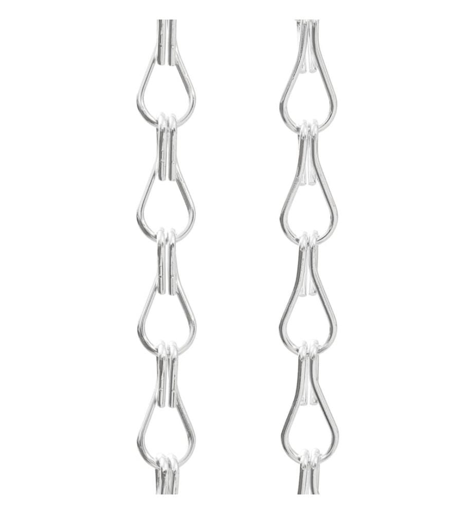 Türvorhang aus Ketten 56x202 cm Aluminium