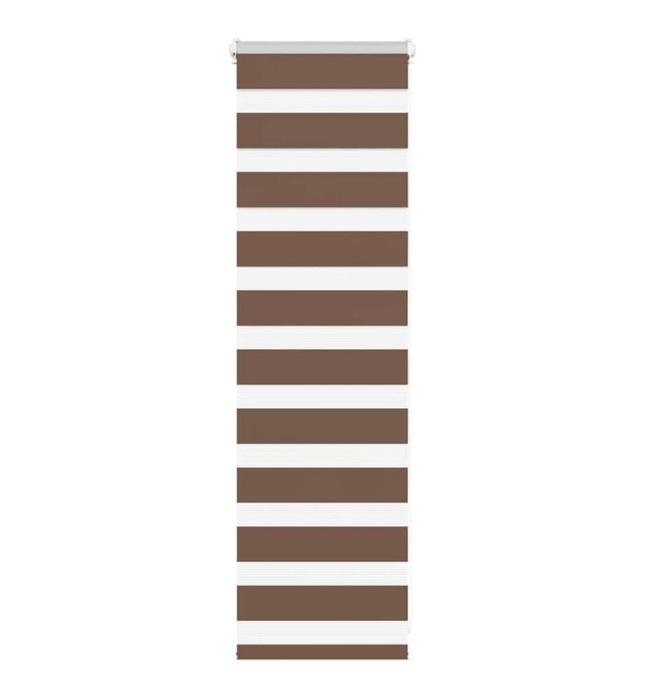 Doppelrollo Braun 50x100 cm Stoffbreite 45,9 cm Polyester