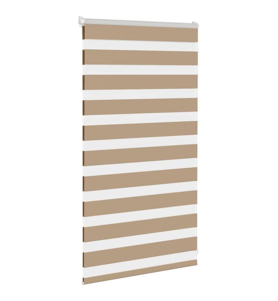 Doppelrollo Sandbraun 75x100 cm Stoffbreite 70,9 cm Polyester