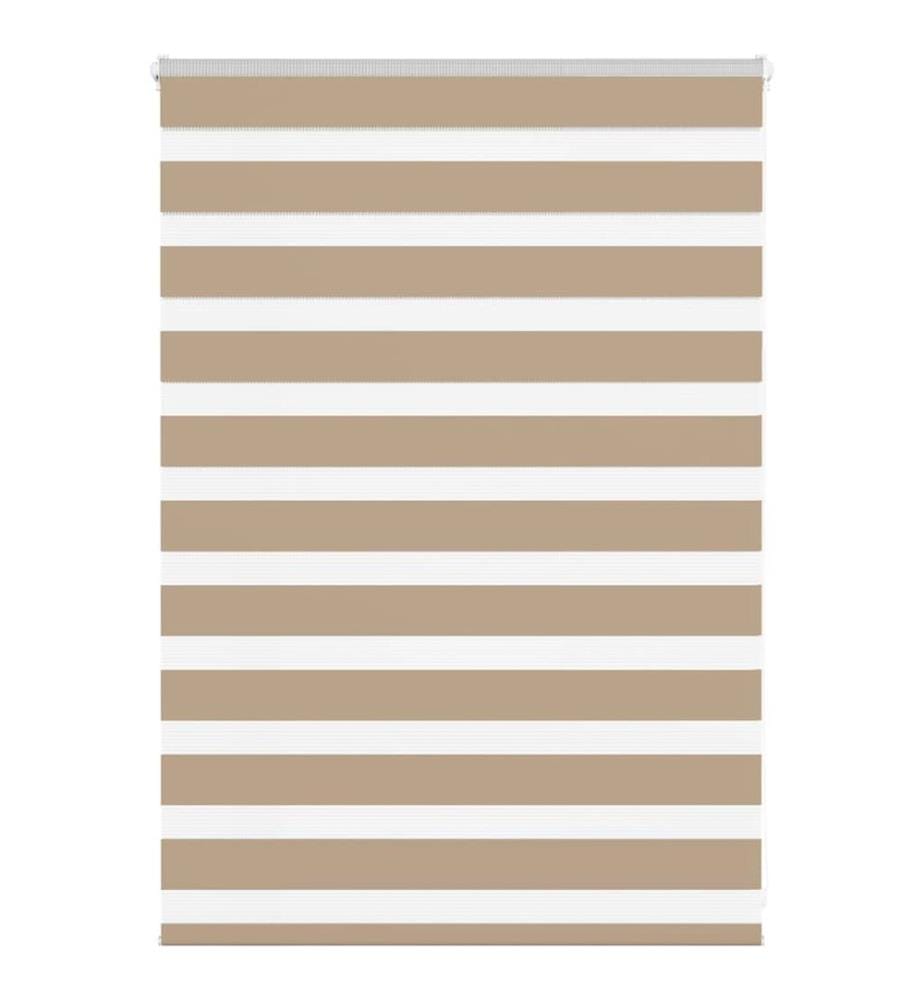 Doppelrollo Sandbraun 105x100 cm Stoffbreite 100,9 cm Polyester