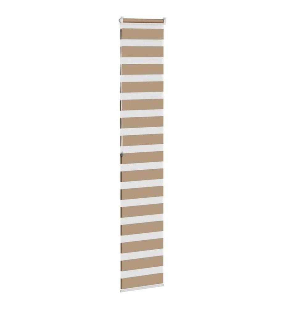 Doppelrollo Sandbraun 50x200 cm Stoffbreite 45,9 cm Polyester