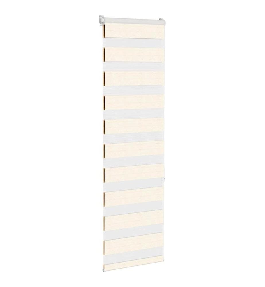 Doppelrollo Marmorbeige 40x150 cm Stoffbreite 35,9 cm Polyester
