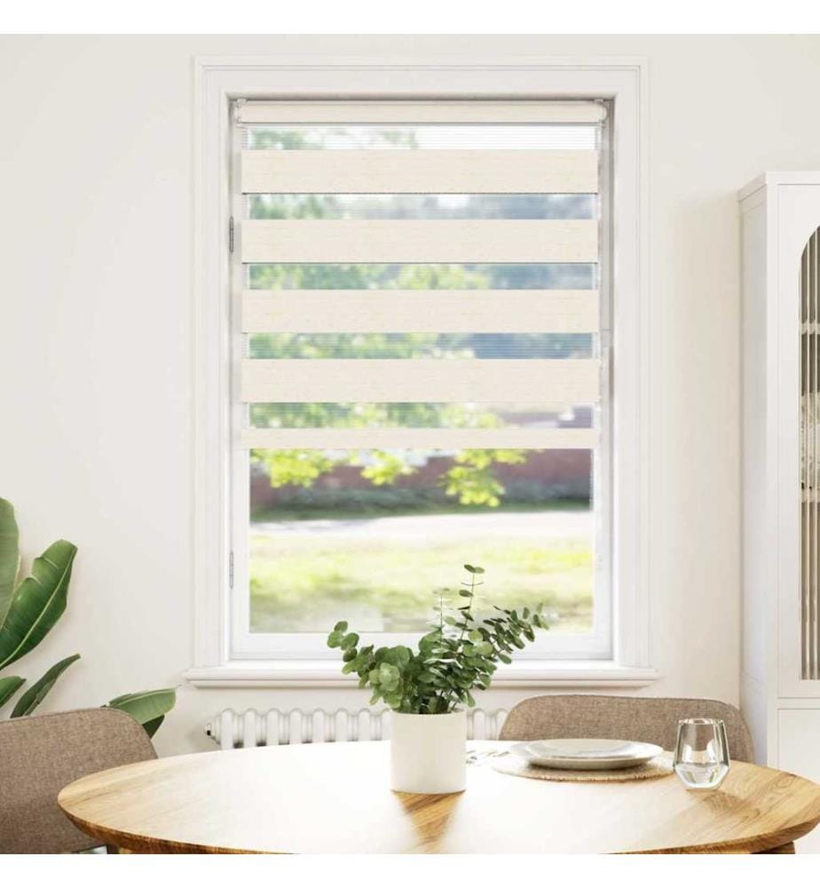 Doppelrollo Marmorbeige 70x150 cm Stoffbreite 65,9 cm Polyester