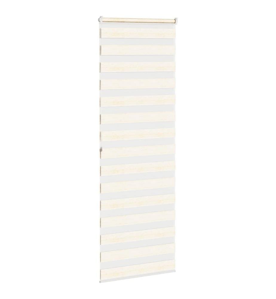 Doppelrollo Marmorbeige 85x200 cm Stoffbreite 80,9 cm Polyester