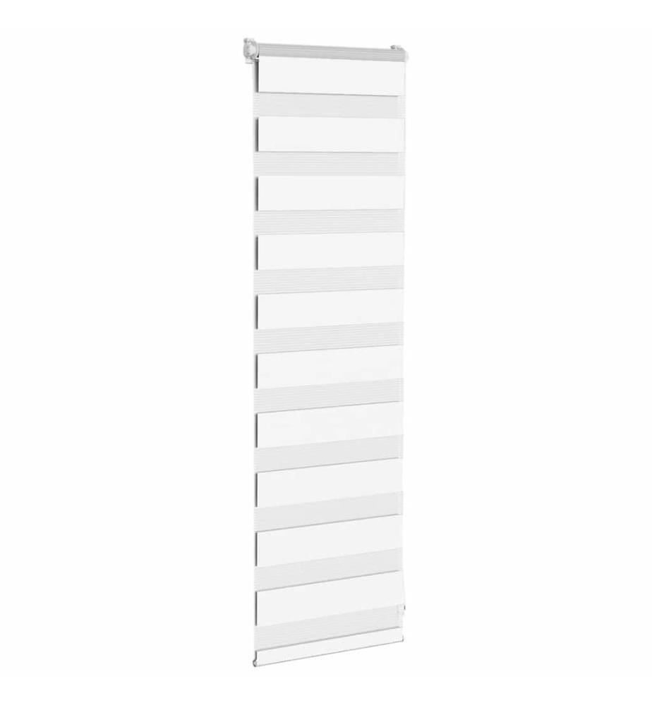 Doppelrollo Weiss 45x100 cm Stoffbreite 40,9 cm Polyester