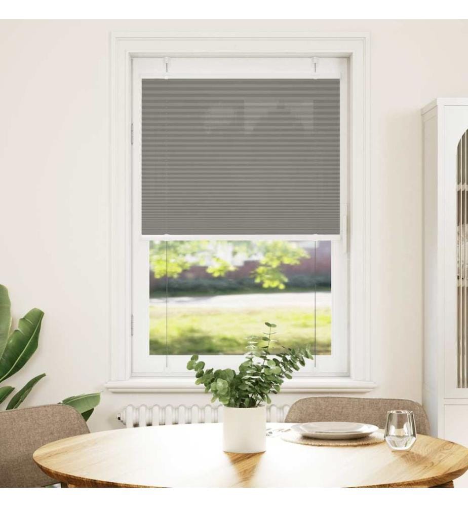 Plissee Anthrazit 70x150 cm Stoffbreite 69,4 cm Polyester