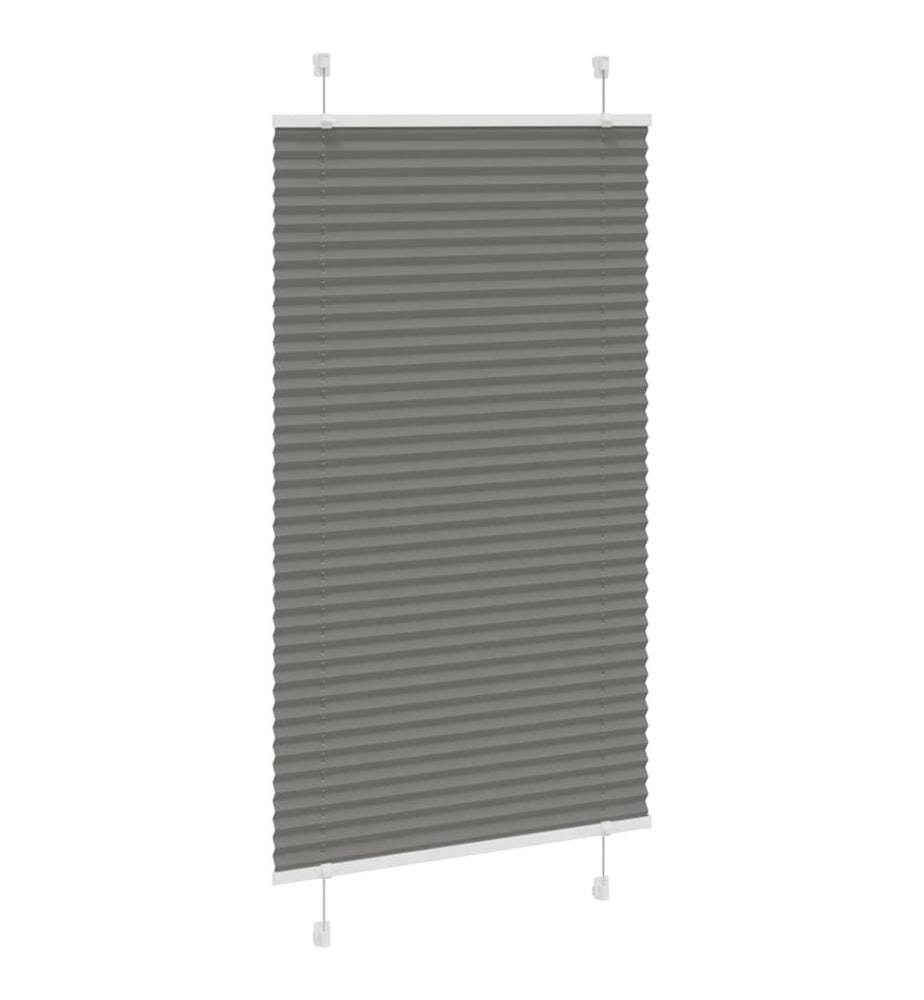 Plissee Anthrazit 70x150 cm Stoffbreite 69,4 cm Polyester