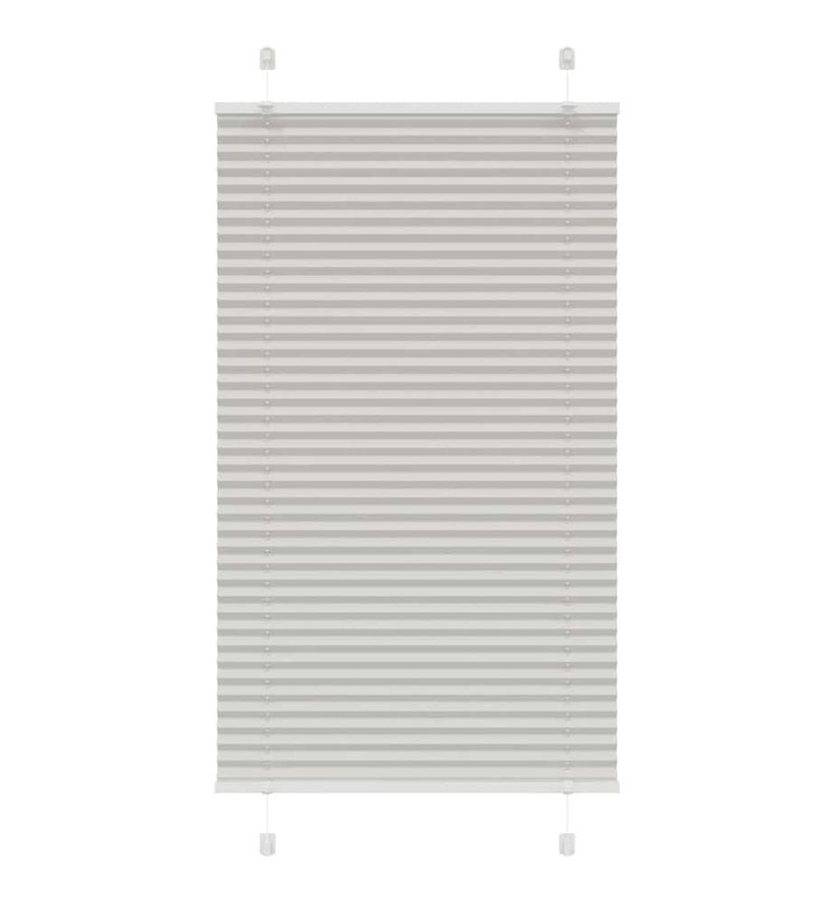 Plissee Hellgrau 70x100 cm Stoffbreite 69,4 cm Polyester