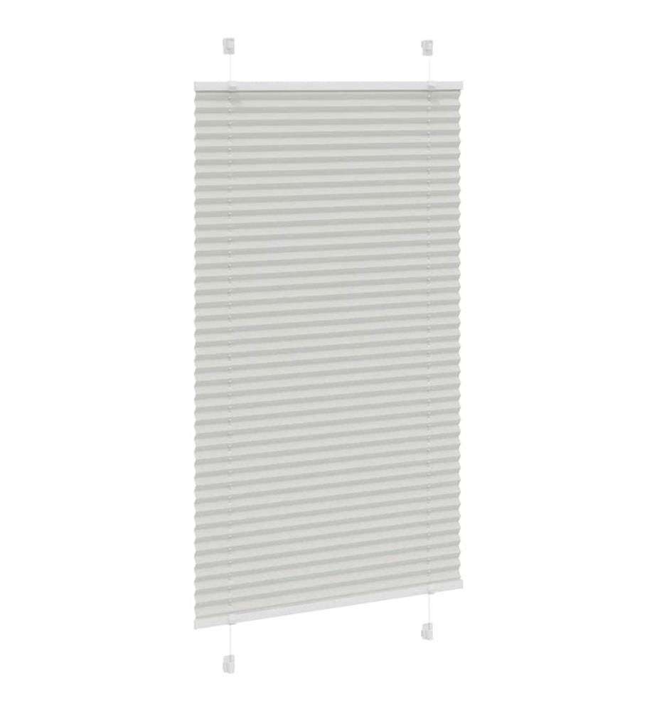 Plissee Hellgrau 70x100 cm Stoffbreite 69,4 cm Polyester