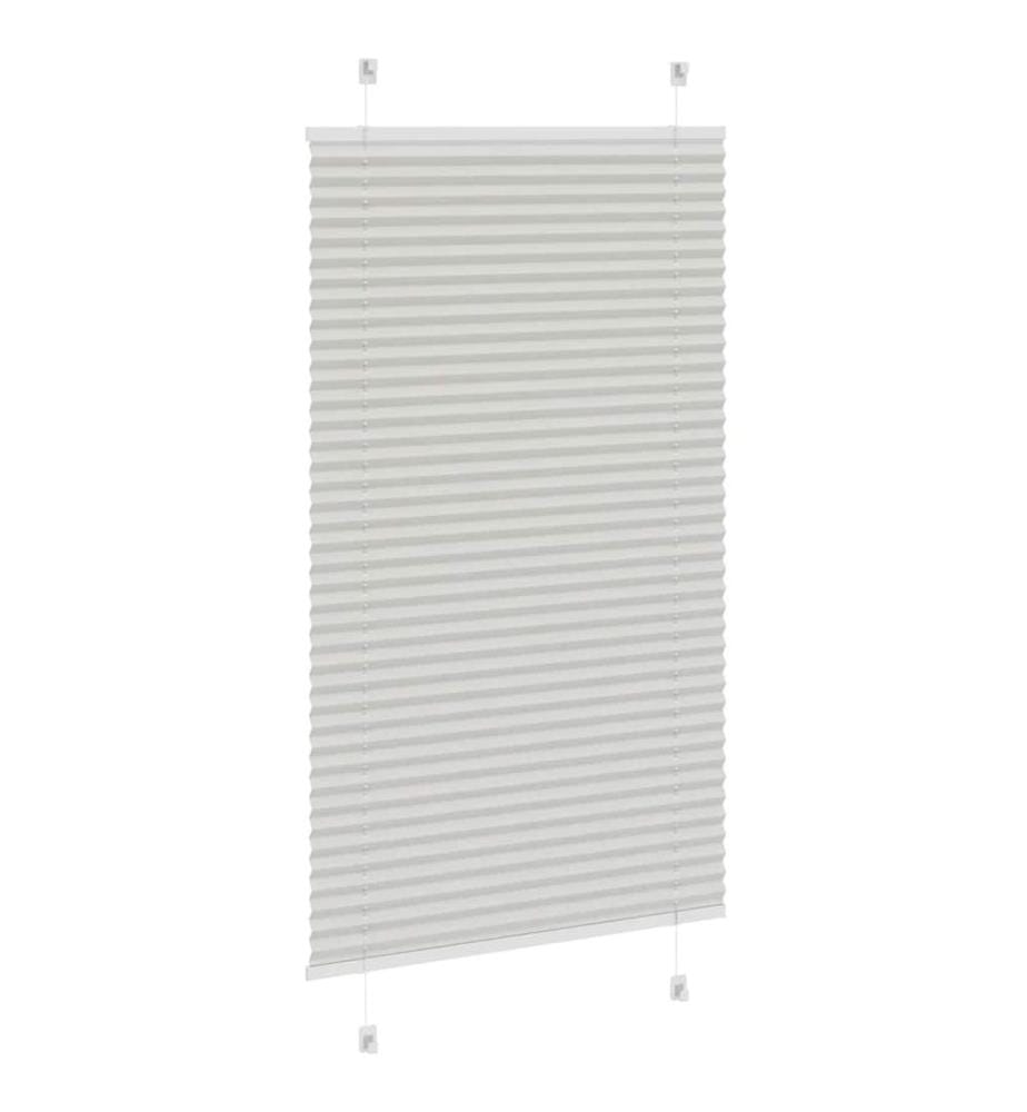 Plissee Hellgrau 70x100 cm Stoffbreite 69,4 cm Polyester