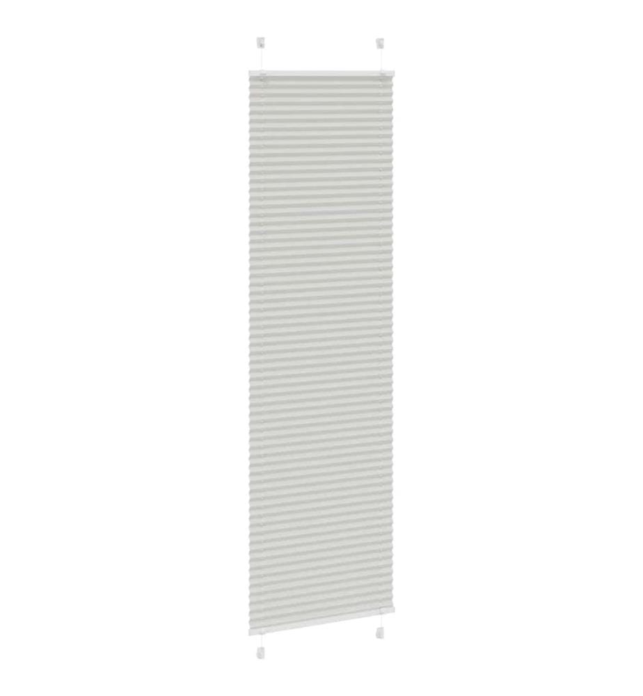 Plissee Hellgrau 65x200 cm Stoffbreite 64,4 cm Polyester