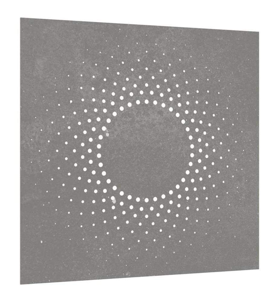Garten-Wanddeko 55x55 cm Cortenstahl Sonne-Design
