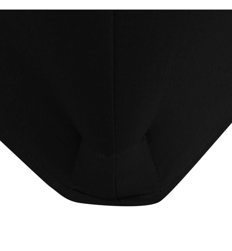 Stretch-Tischhusse 2 Stk. 183 x 76 x 74 cm Schwarz
