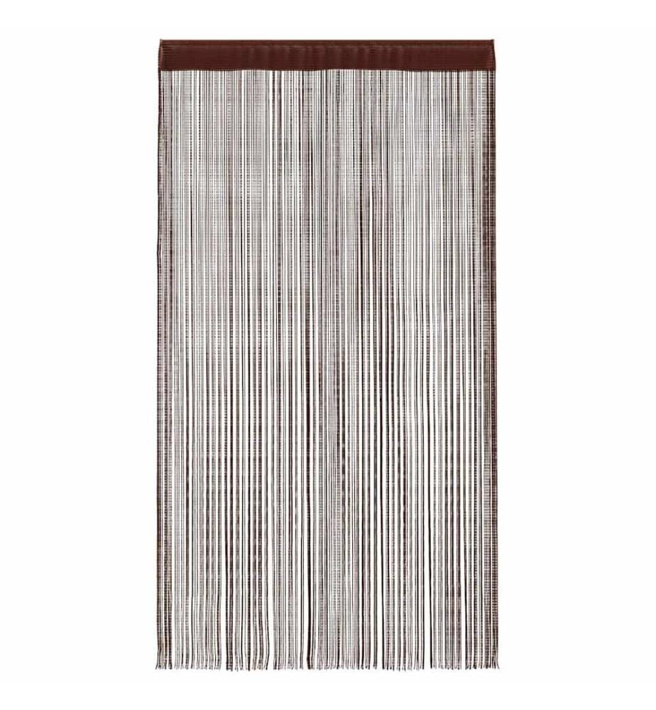 Fadenvorhänge 2 Stk. 100 x 250 cm Braun